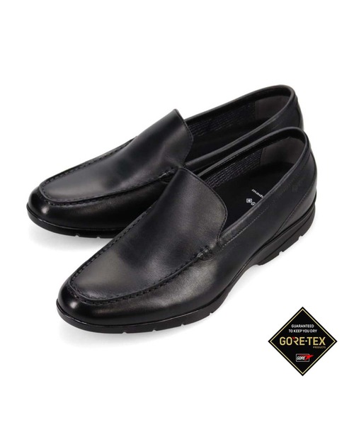 madras Walk(マドラスウォーク)の「【GORE-TEX】マドラスウォーク madras Walk 防水レザースリッポン ドレスシューズ MW7703 / 本革 紳士靴(スリッポン・メンズ・ダークブラウン/ブラック・27cm/26.5cm/26cm/25.5cm/25cm/24.5cm)」の1枚目の写真