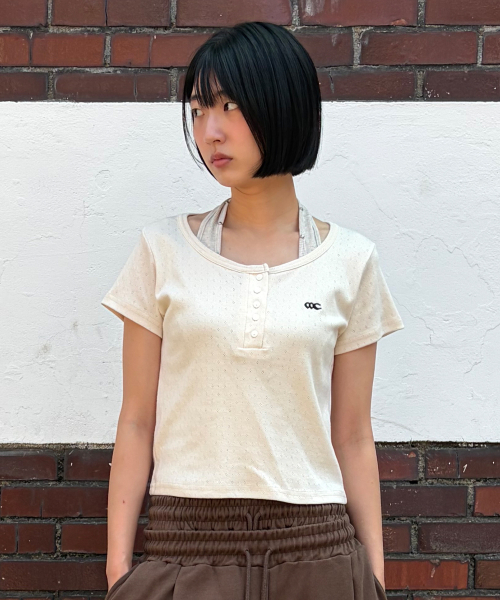 CHIKI☺︎ベージュ CHICKS｜チックスのトップス（ベージュ系）通販 - ZOZOTOWN