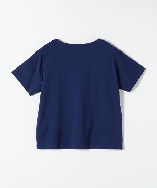 quaranciel(カランシエル)の「quaranciel:〈接触冷感/汗染み防止加工/洗濯機可能〉Vネック タック ハーフスリーブ TEE(Tシャツ/カットソー・レディース・ホワイト/ブラック/ブルー・ONE SIZE)」の22枚目の写真