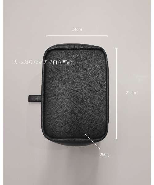 GUIONNET(ギオネ)の「GUIONNET DRYGRAIN ONE HANDLE BAG ギオネ ワンハンドルバッグ(ハンドバッグ・レディース・ブラック・FREE)」の4枚目の写真