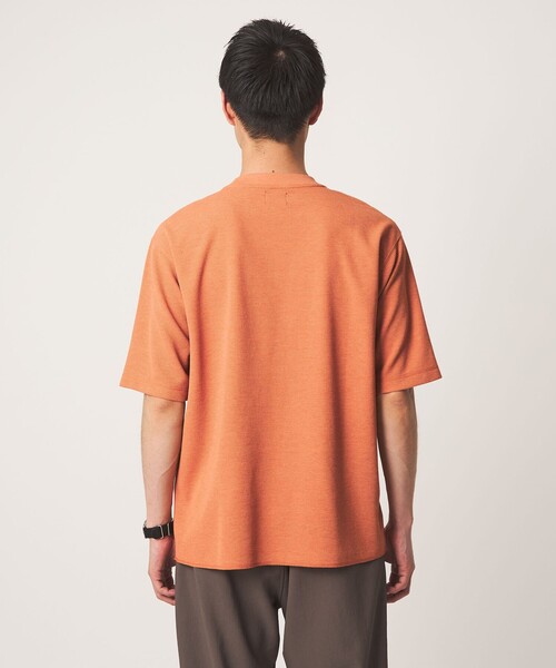 green label relaxing(グリーンレーベルリラクシング)の「Somarti ワッフル クルーネック 半袖 Tシャツ -遮熱・UVカット・吸水速乾-(Tシャツ/カットソー・メンズ・ホワイト/オレンジ/ダークグレー・XL/S/M/L)」の16枚目の写真