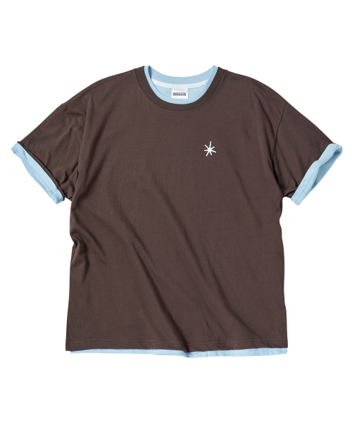 UNTITLED SEOUL(アンタイトル ソウル)の「アンタイトルレイヤードクロップ半袖ブラウン(Tシャツ/カットソー・レディース・その他・SMALL/MEDIUM)」の4枚目の写真