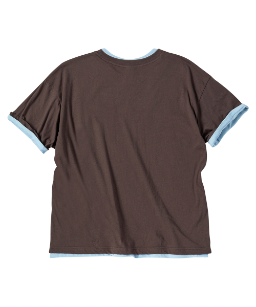 UNTITLED SEOUL(アンタイトル ソウル)の「アンタイトルレイヤードクロップ半袖ブラウン(Tシャツ/カットソー・レディース・その他・SMALL/MEDIUM)」の3枚目の写真