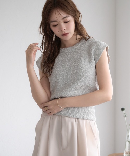 raffime(ラフィミー)の「【Raffime】バックデザインニットトップス(タンクトップ・レディース・ブラウン/ミント/アイボリー・フリー)」の17枚目の写真