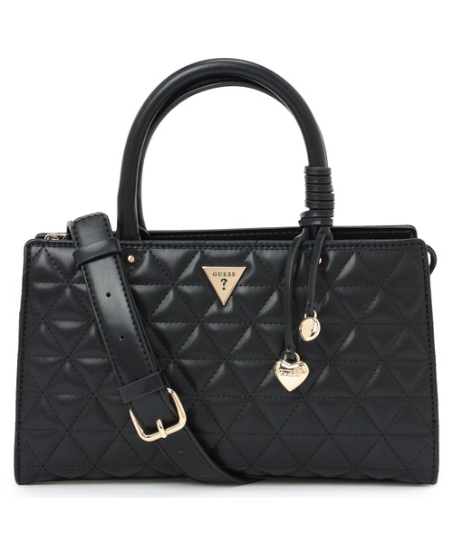 Guess(ゲス)の「KATY Satchel ショルダーバッグ(ショルダーバッグ・レディース・ライトベージュ/ピンク/ブラック・ONE SIZE)」の1枚目の写真