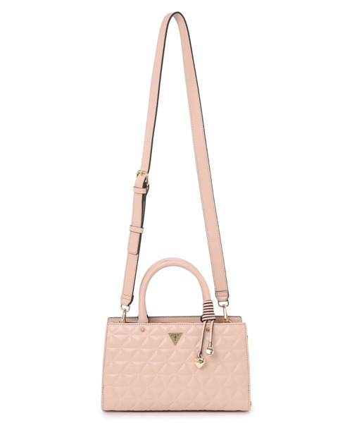 Guess(ゲス)の「KATY Satchel ショルダーバッグ(ショルダーバッグ・レディース・ライトベージュ/ピンク/ブラック・ONE SIZE)」の6枚目の写真