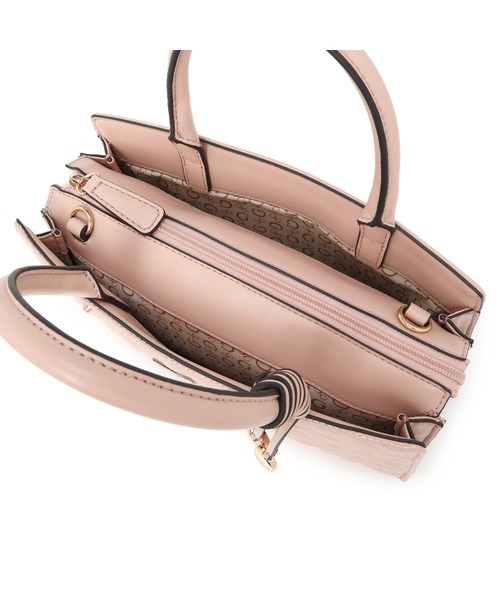 Guess(ゲス)の「KATY Satchel ショルダーバッグ(ショルダーバッグ・レディース・ライトベージュ/ピンク/ブラック・ONE SIZE)」の11枚目の写真