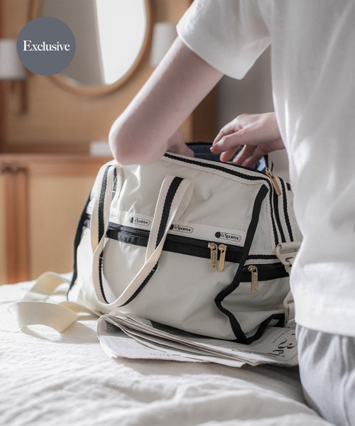 LeSportsac（レスポートサック）の「『別注』LeSportsac×URBAN RESEARCH　DELUXE MED WEEKENDER（ショルダーバッグ・レディース・ベージュ/ブラック・-）」の2枚目の写真