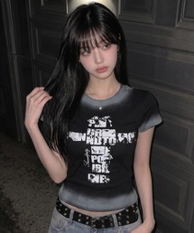 A'GEM/9 × .kom 『.KOM/ドットケーオーエム』 ヴィンテージクロスグラフィックベビーTシャツ