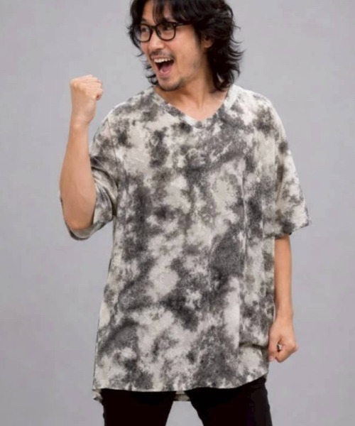 KAMINARI_TOKIO(カミナリトキオ)の「タイダイプリントレース風カットソー(Tシャツ/カットソー・レディース・ブラック/アイボリー・FREE)」の6枚目の写真