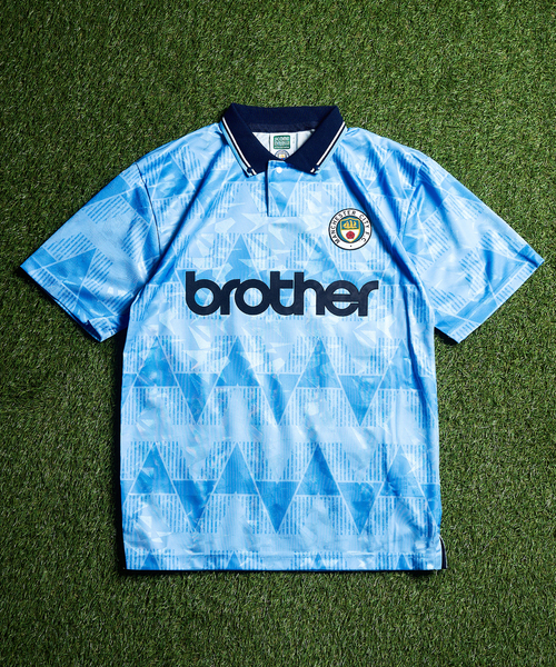 417 EDIFICE(フォーワンセブンエディフィス)の「S.D Manchester City 1989 shirt(Tシャツ/カットソー・メンズ・サックスブルー・LARGE/X-LARGE)」の1枚目の写真