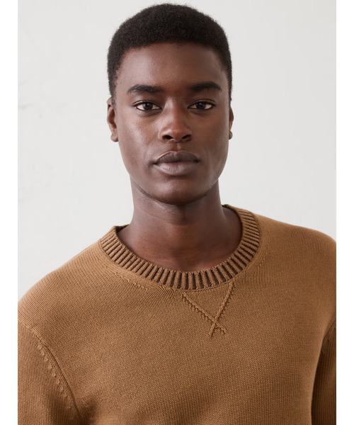 BANANA REPUBLIC FACTORY STORE(バナナリパブリック ファクトリーストア)の「BANANA REPUBLIC FACTORY STORE テクスチャードニットセーター(ニット/セーター・メンズ・その他1/アイボリー/その他・M/S/XL/L)」の1枚目の写真