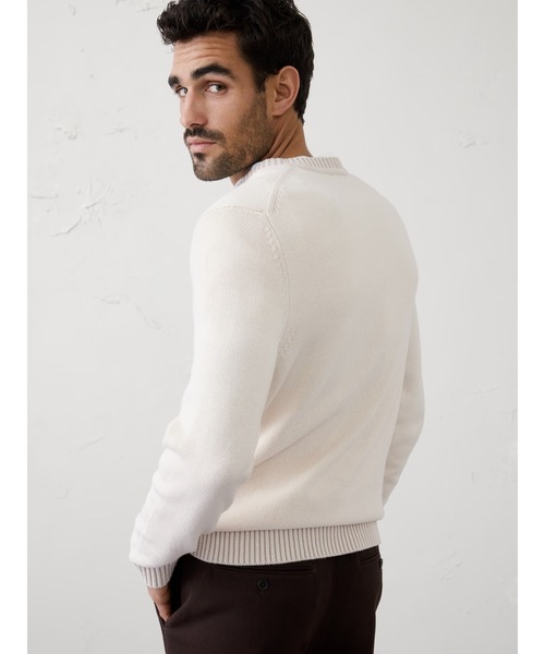BANANA REPUBLIC FACTORY STORE(バナナリパブリック ファクトリーストア)の「BANANA REPUBLIC FACTORY STORE テクスチャードニットセーター(ニット/セーター・メンズ・その他1/アイボリー/その他・M/S/XL/L)」の5枚目の写真