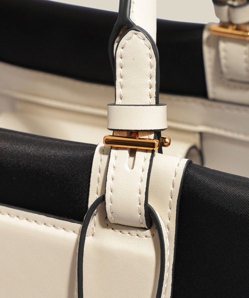 E'POR(エポール)の「【E'POR】BOAT BAG Medium+/A4対応・撥水・軽量・一部WEB限定カラー・26AW新型(ハンドバッグ・レディース・ダークブラウン/ブラック系その他/ブラック/ベージュ・FREE)」の14枚目の写真