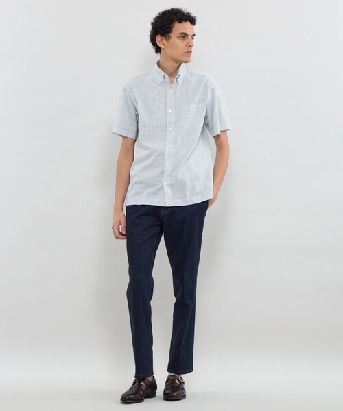 MACKINTOSH LONDON(マッキントッシュ ロンドン)の「マイクロチェックコットンリネンハーフボタンダウンシャツ(シャツ/ブラウス・メンズ・ブルー系その他4・XL/L/M)」の9枚目の写真