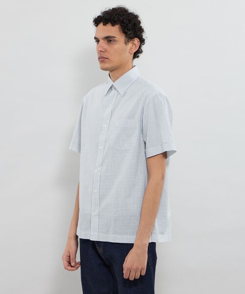 MACKINTOSH LONDON(マッキントッシュ ロンドン)の「マイクロチェックコットンリネンハーフボタンダウンシャツ(シャツ/ブラウス・メンズ・ブルー系その他4・XL/L/M)」の11枚目の写真