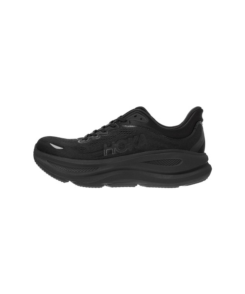 HOKA（ホカ）の「W BONDI 9 1162012-BBLC（スニーカー・メンズ・ブラック・25cm/23cm/23.5cm/24cm/24.5cm）」の2枚目の写真