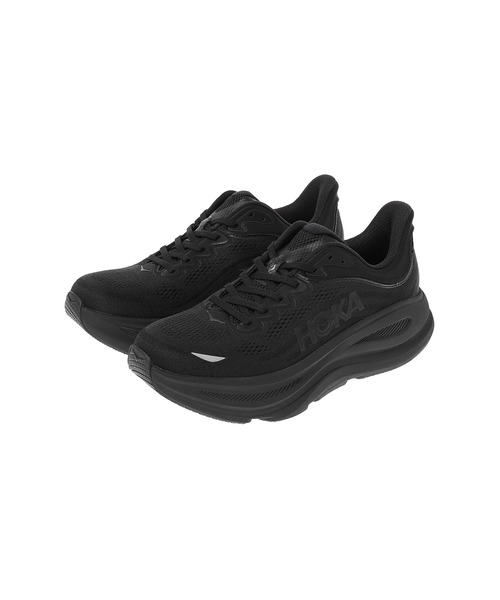 HOKA（ホカ）の「W BONDI 9 1162012-BBLC（スニーカー・メンズ・ブラック・25cm/23cm/23.5cm/24cm/24.5cm）」の3枚目の写真