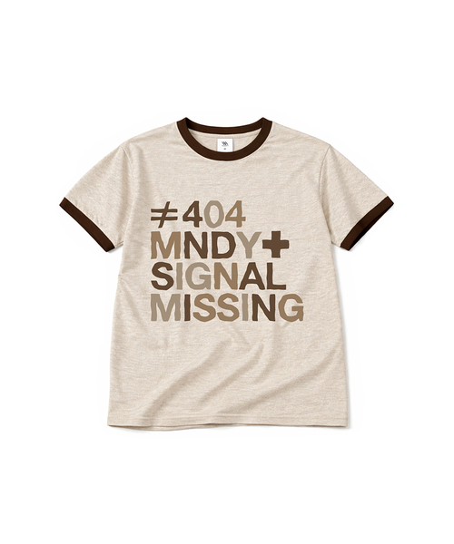 MILLION DAY(ミリオンデイ)の「404 MNDY リンガー半袖Tシャツ(Tシャツ/カットソー・レディース・バーガンディー/クリーム/ライトグレー/スカイブルー・MEDIUM/LARGE)」の3枚目の写真