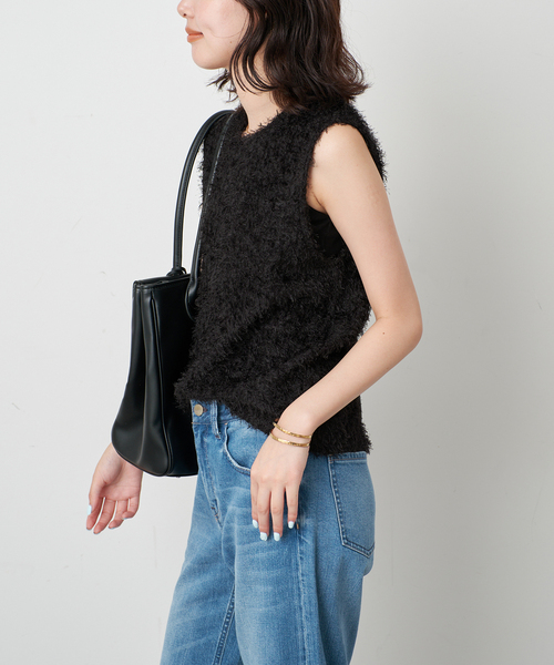 TEAK(ティーク)の「TEAK/ティーク SLOBE別注 シャギーTOPS(その他トップス・レディース・アイボリー/ブラック・FREE)」の22枚目の写真
