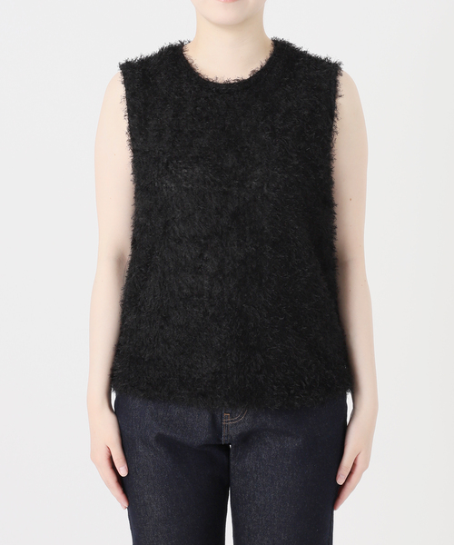TEAK(ティーク)の「TEAK/ティーク SLOBE別注 シャギーTOPS(その他トップス・レディース・アイボリー/ブラック・FREE)」の10枚目の写真