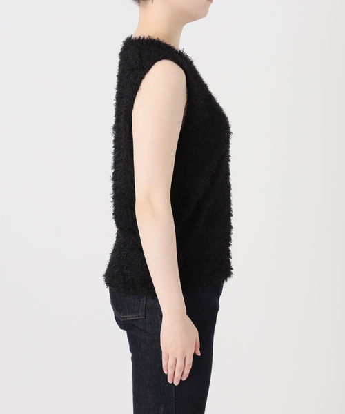TEAK(ティーク)の「TEAK/ティーク SLOBE別注 シャギーTOPS(その他トップス・レディース・アイボリー/ブラック・FREE)」の12枚目の写真