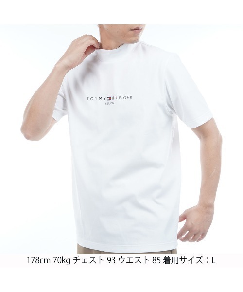 TOMMY HILFIGER GOLF（トミー ヒルフィガー ゴルフ）の「ﾚｲﾌﾞﾛｯｸﾜｯﾌﾙ 半袖ﾓｯｸｼｬﾂ（ポロシャツ・メンズ・ホワイト・L/LL/M）」の2枚目の写真