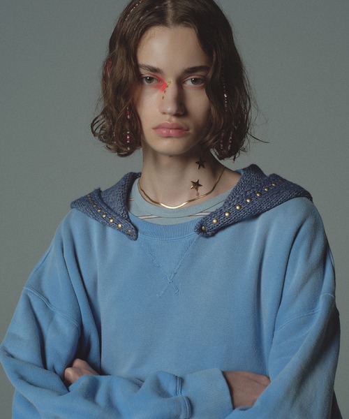 amok(アモク)の「FADE STUDS HOODY(パーカー・メンズ・ピンク/ブルー・S/M/L)」の18枚目の写真