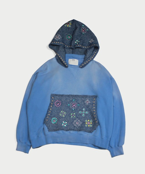 amok(アモク)の「FADE STUDS HOODY(パーカー・メンズ・ピンク/ブルー・S/M/L)」の12枚目の写真