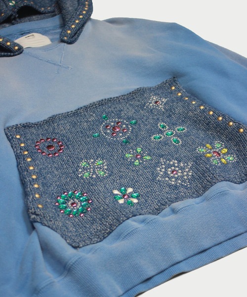amok(アモク)の「FADE STUDS HOODY(パーカー・メンズ・ピンク/ブルー・S/M/L)」の10枚目の写真