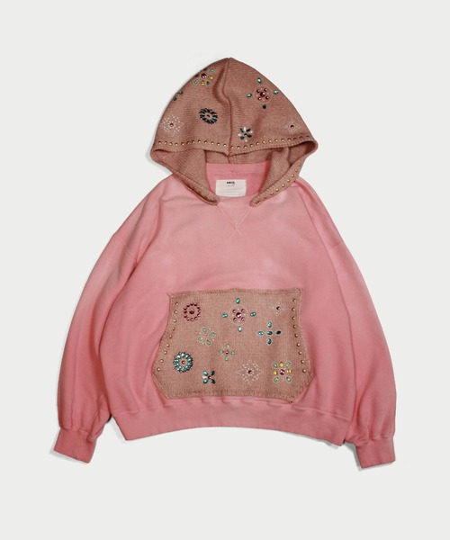 amok(アモク)の「FADE STUDS HOODY(パーカー・メンズ・ピンク/ブルー・S/M/L)」の7枚目の写真