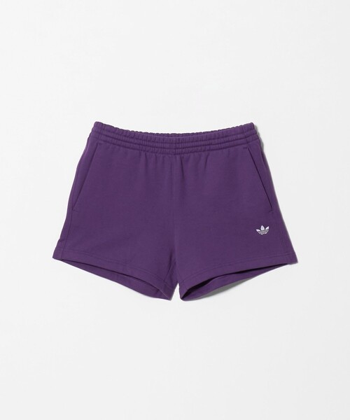 adidas Originals(アディダスオリジナルス)の「<adidas Originals>フリース ショーツ(その他パンツ・レディース・ブラック/パープル・L)」の2枚目の写真