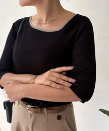 Chez toi | アシメスクエアーシアープルオーバー(Tシャツ/カットソー)