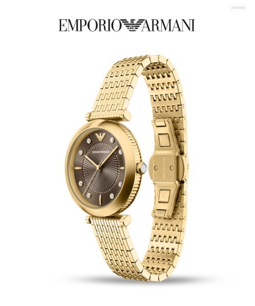 EMPORIO ARMANI（エンポリオアルマーニ）の「エンポリオ・アルマーニ 腕時計 レディース アナログ ステンレス AR11810（アナログ腕時計・レディース・ゴールド・FREE）」の9枚目の写真