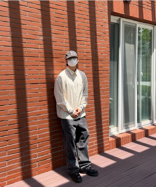NIGHTWORKDEPT(ナイトワークデプト)の「Oversized Archive Stripe Shirt_Yellow(シャツ/ブラウス・レディース・その他・SMALL)」の4枚目の写真