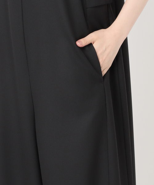 IENA(イエナ)の「ウォッシャブルドロスト サロペット(サロペット/オーバーオール・レディース・グレー/ブラック・36/38)」の21枚目の写真