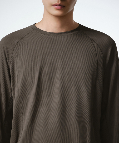 MUSINSA STANDARD（ムシンサスタンダード）の「[シティレジャー] トレイル長袖Tシャツ [ブラウン]（Tシャツ/カットソー・メンズ・その他・2XL/LARGE/MEDIUM/SMALL/X-LARGE）」の6枚目の写真