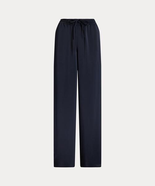 LAUREN RALPH LAUREN(ローレン ラルフ ローレン)の「サテン シャルムーズ ワイドレッグ パンツ(その他パンツ・レディース・ネイビー系1・M/XXS/XS/S)」の2枚目の写真