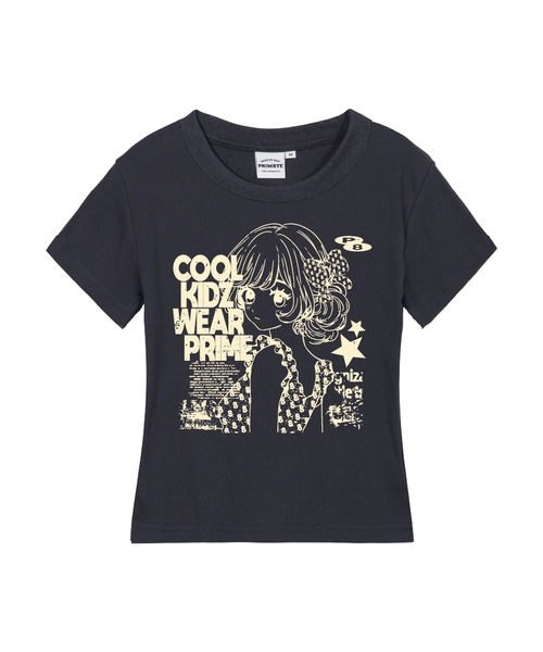 PRIMATE(プライメイト)の「SERA レディース スリムフィット 半袖Tシャツ 5 COLORS(Tシャツ/カットソー・レディース・カーキ/チャコール/ホワイト/ブラック/クリーム・LARGE/MEDIUM/SMALL)」の3枚目の写真