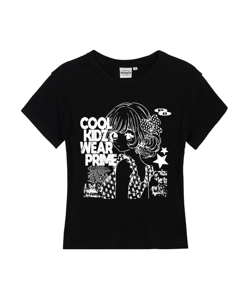 PRIMATE(プライメイト)の「SERA レディース スリムフィット 半袖Tシャツ 5 COLORS(Tシャツ/カットソー・レディース・カーキ/チャコール/ホワイト/ブラック/クリーム・LARGE/MEDIUM/SMALL)」の2枚目の写真