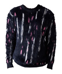 Mid-weight Jacquard-woven Shaggy Knit / ミドルゲージ ジャガード織り シャギーニット 2026年 夏 夏服メンズ