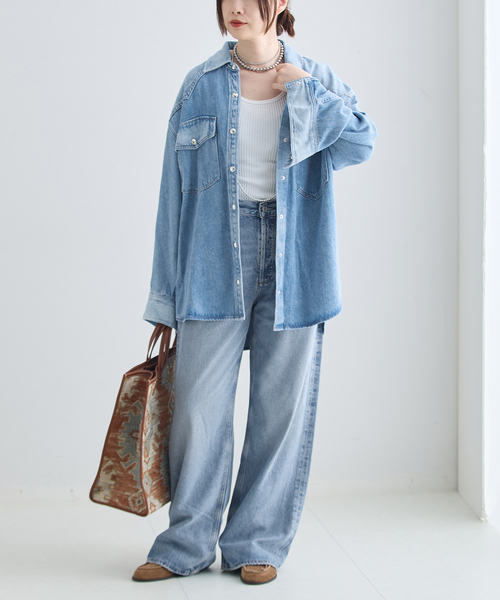 AGOLDE(エーゴールドイー)の「AGOLDE/エーゴールドイー LOW SLUNG BAGGY IN RESET デニムパンツ(デニムパンツ・レディース・ブルー・26/25/24)」の3枚目の写真