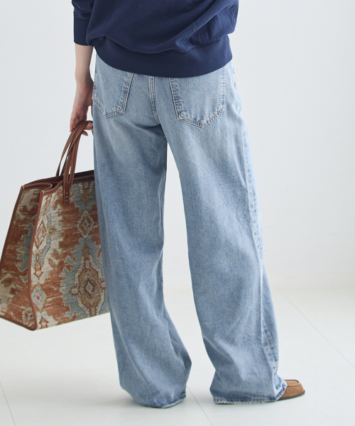 AGOLDE(エーゴールドイー)の「AGOLDE/エーゴールドイー LOW SLUNG BAGGY IN RESET デニムパンツ(デニムパンツ・レディース・ブルー・26/25/24)」の6枚目の写真