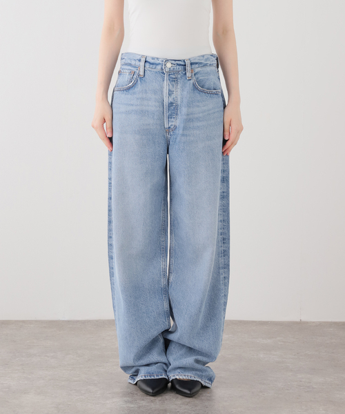 AGOLDE(エーゴールドイー)の「AGOLDE/エーゴールドイー LOW SLUNG BAGGY IN RESET デニムパンツ(デニムパンツ・レディース・ブルー・26/25/24)」の7枚目の写真