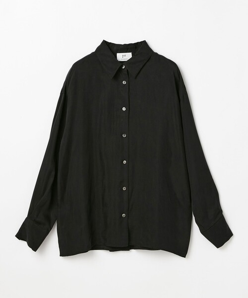 1er Arrondissement(プルミエアロンディスモン)の「キュプラフィブリルレギュラーカラーシャツ(シャツ/ブラウス・レディース・ブラック/ブラウン/グレイッシュベージュ・38/36)」の21枚目の写真