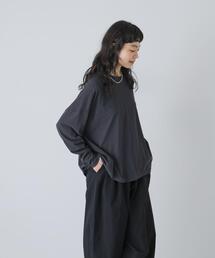 ハイツイストコットン長袖Tシャツ