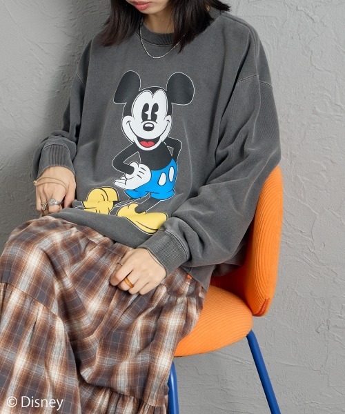 GOOD ROCK SPEED（グッドロックスピード）の「【WEB先行予約】[GOOD ROCK SPEED/グッドロックスピード] 別注 / MICKEY MOUSE / プリントスウェット / ディズニー（スウェット・レディース・E/B/C/A/D/G/F・XL/L/M）」の3枚目の写真