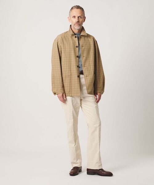 UNITED ARROWS(ユナイテッドアローズ)の「<SOVEREIGN>ウィンドウペン シャツ カバーオール(カバーオール・メンズ・ベージュ・S/M/L)」の3枚目の写真