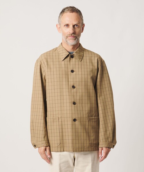 UNITED ARROWS(ユナイテッドアローズ)の「<SOVEREIGN>ウィンドウペン シャツ カバーオール(カバーオール・メンズ・ベージュ・S/M/L)」の5枚目の写真