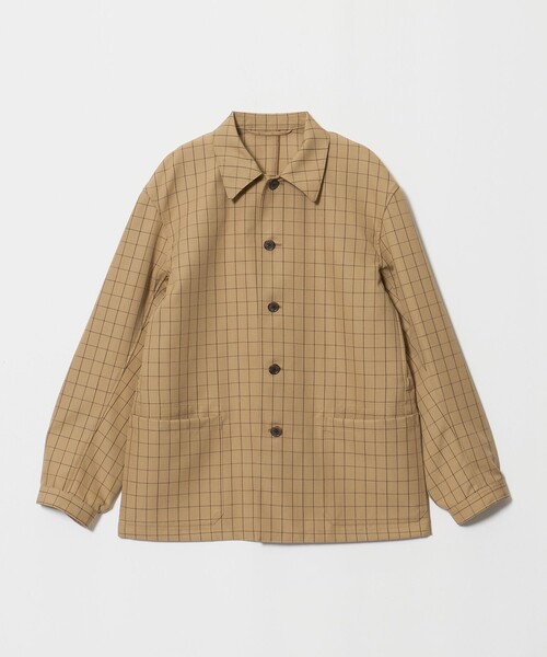 UNITED ARROWS(ユナイテッドアローズ)の「<SOVEREIGN>ウィンドウペン シャツ カバーオール(カバーオール・メンズ・ベージュ・S/M/L)」の8枚目の写真